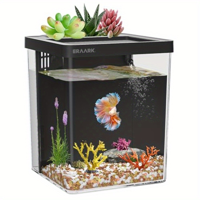 Aquarium Fish Keeping - Büro-/Heim-Tischaquarium mit Filter, Anfänger-Aquarium-Set, geeignet für