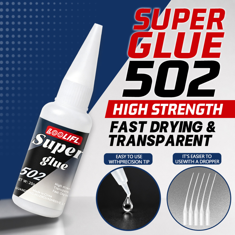 Fish Food - Loolifl-502-20Ml Sofortiger Transparenter Cyanacrylat-Klebstoff mit Mittlerer