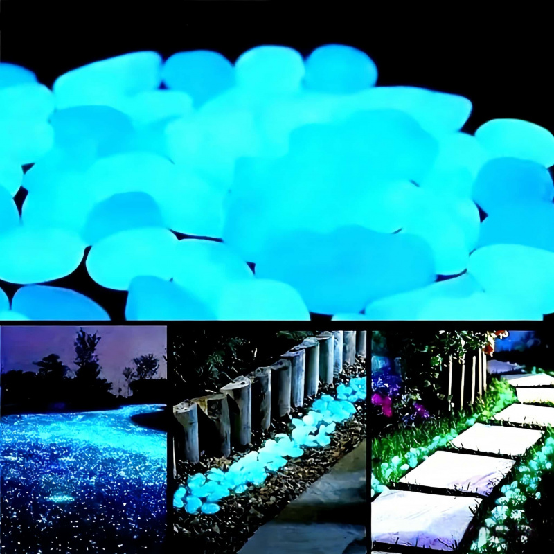 Fish Tank Gravel - Leuchtende Steine LED-Leuchtsteine 100-500 Stück pro