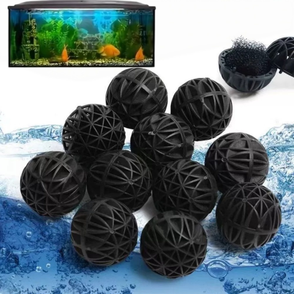 Fish Tank Filter - 20/100 Stück Aquarium-Bio-Kugeln, Kunststoff, für Fischbecken,