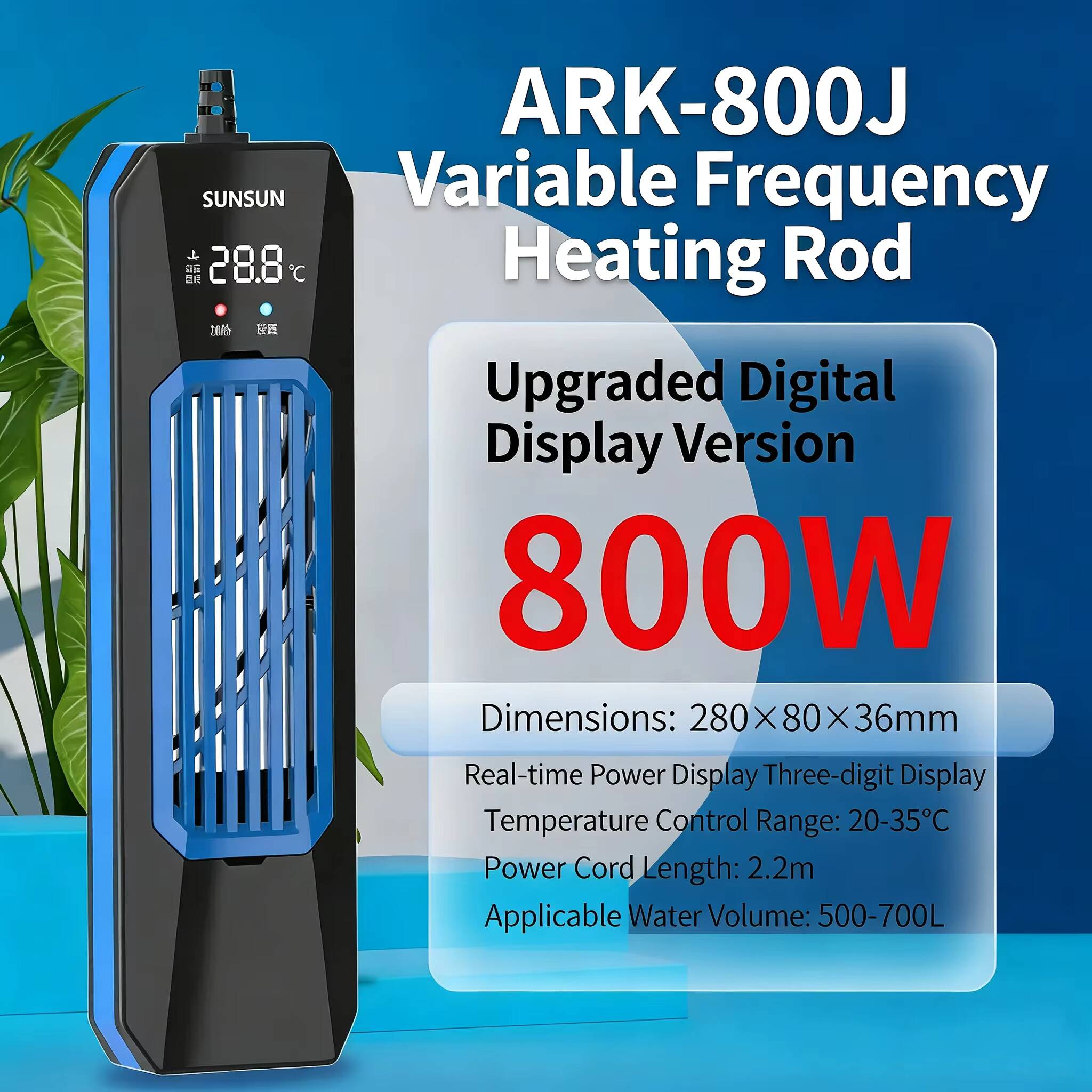 50-1000 W NEUE SUNSUN PTC ARK  – Fish Tank Heater Bewertung und Preis