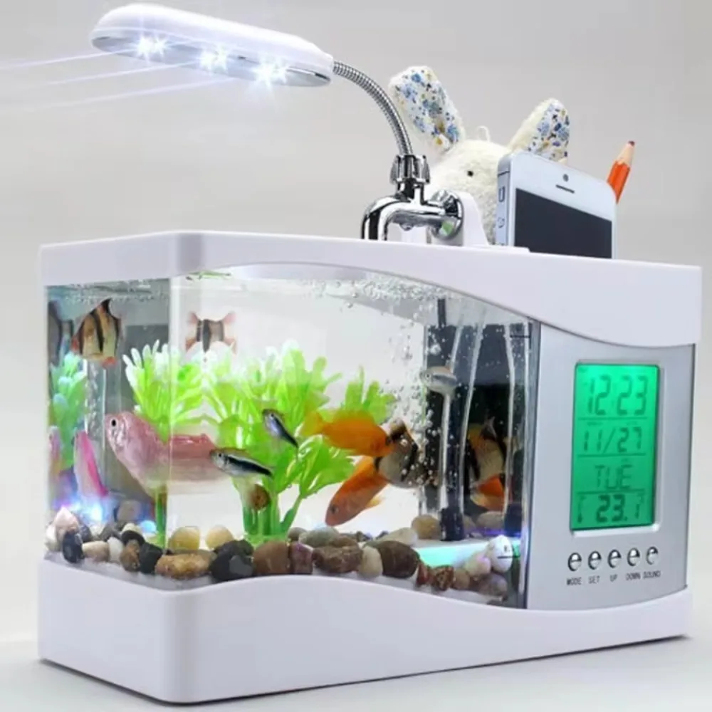 Aquarium Mini Fisch Tank mit W – Aquarium Light Bewertung und Preis