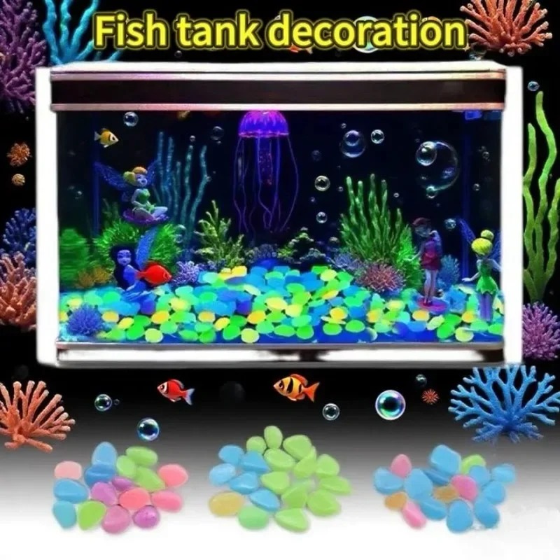 100-1000PCS Leuchtenden Stein  – Fish Tank Gravel Bewertung und Preis